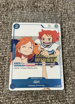 One Piece Card Game Girl OP14 Release Event Foil Winner Card Sealed P-096 - Image 1