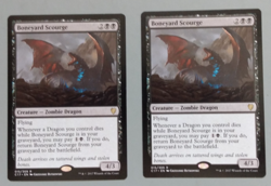 x2 NM MTG Boneyard Scourge Commander 2017 Magic Card Zombie Dragon - Image 1