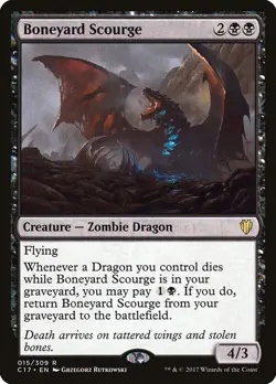 x2 NM MTG Boneyard Scourge Commander 2017 Magic Card Zombie Dragon - Image 4
