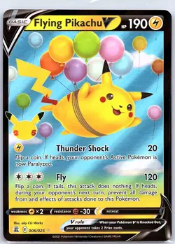 Flying Pikachu V 006/025 Celebrations - Pokemon Card - NM - Image 1