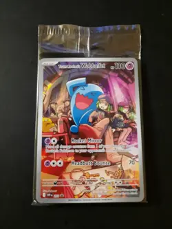 Pokemon TCG Destined Rivals Team Rockets Wobbuffet Promo Card 203 Sealed - Image 1