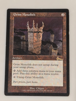 MTG Grim Monolith Urza's Legacy Regular LP/Excellent Condition - Image 1