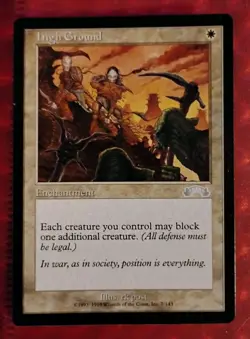 Mtg EXODUS uncommon HIGH GROUND lp - Image 1