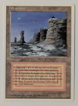 MTG Plateau FWB Italian - Near Mint - Dual Land - Magic the Gathering 1995 - Image 1