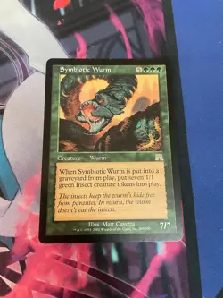 MTG - SYMBIOTIC WURM - RARE - ONSLAUGHT - LP - Image 1