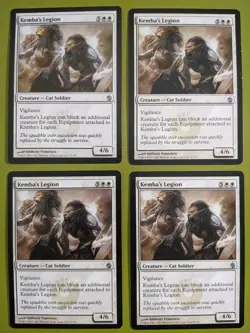 Kemba's Legion x4 Mirrodin Besieged 4x Playset Magic the Gathering MTG - Image 1