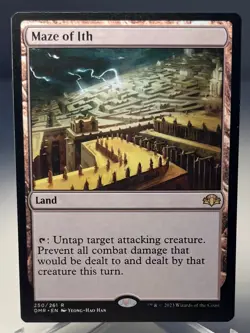 Magic MTG Maze of Ith - Dominaria Remastered NM & Un-Played Rare Land #250 - Image 1