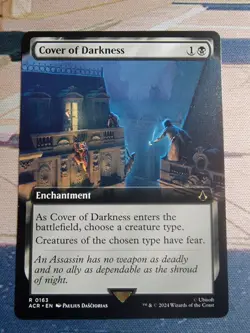 Cover of Darkness (Extended Art) Universes Beyond: Assassin's Creed - MTG - NM - Image 1