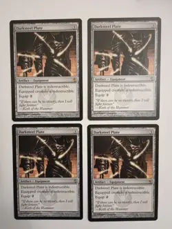 Darksteel Plate x4 - MTG - English Mirrodin Besieged - Magic the Gathering - Image 1