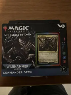 MTG Universe Beyond Warhammer 40000 Tyranid Swarm Commander Deck Sealed - Image 1