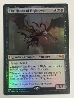The Haunt of Hightower NM Foil Ravnica Allegiance Buy-A-Box Promo MTG - Image 1
