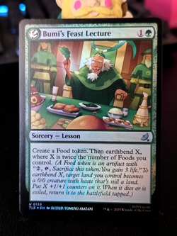 MTG: Avatar the Last Airbender Eternal (TLE) 133 - Bumi's Feast Lecture - Foil - Image 1
