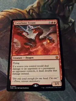 MTG Twinflame Tyrant Foundations Regular NM - Image 2