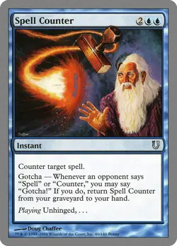 Spell Counter Unhinged NM Blue Uncommon MAGIC THE GATHERING MTG CARD ABUGames - Image 1