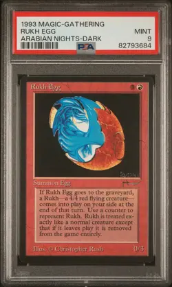 Rukh Egg (Dark) - Arabian Nights - MINT - PSA 9. See MTG in store - Image 1