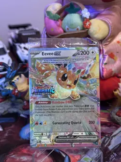 Pokemon TCG Eevee ex 075/131 Prismatic Evolutions Sealed STAMPED Promo NM - Image 1