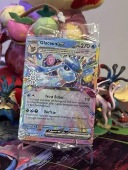 Glaceon ex 026/131 Prismatic Evolutions 2025 Holiday Stamped Promo Pokemon - Image 1