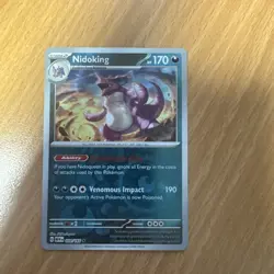 Pokemon - Nidoking 034/165 - Scarlet & Violet 151 - Reverse Holo - Near Mint - Image 1