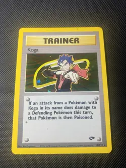 Pokemon TCG Koga Gym Challenge Trainer Holo - Image 1