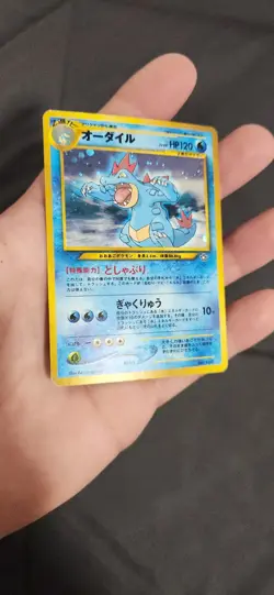 2000 Pokemon Feraligatr No.160 Holo Rare Premium Neo File Neo Genesis NM - Image 2