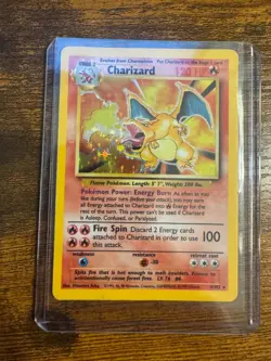 1999 Pokemon Game 4 Charizard-holo Shadowless 4/102 - Image 2
