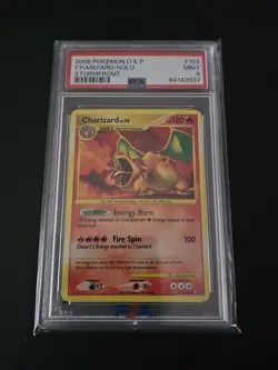 2008 Pokemon D&P Charizard Charmeleon Charmander Holo Stormfront #103 PSA 9 Mint - Image 3