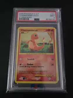 2008 Pokemon D&P Charizard Charmeleon Charmander Holo Stormfront #103 PSA 9 Mint - Image 5