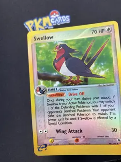 Pokemon TCG Swellow Ruby and Sapphire 46/109 Reverse Holo LP. - Image 2