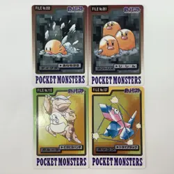 Diglett Digtrio Kangaskhan Porygon Pokemon Carddass 1997 Bandai Pocket Monsters - Image 3