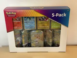 Costco Pokemon 5 Pack Galar Pals Mini Tins- Evolving Skies and Brilliant Stars - Image 1