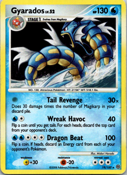Gyarados Stormfront Holo 19/100 Deck Exclusive Cosmos Holo Rare Pokemon 2008 - Image 1