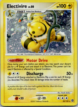 Electivire 25/132 Exclusive Cosmos Holo Diamond Pearl Secret Wonders Pokemon TCG - Image 1