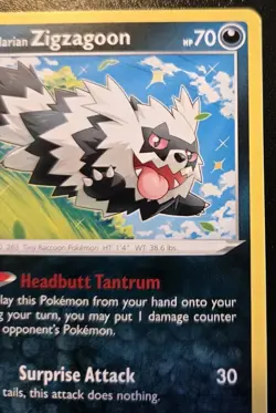 Galarian Zigzagoon 117/202 Common Sword & Shield Pokemon TCG - Image 3