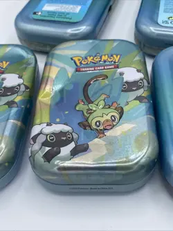 Pokemon TCG: Galar Pals Mini Tin EMPTY Cans Artwork 11 tins lot READ* - Image 3