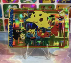 Pokemon Vintage Pocket Monsters Vending HOLO Prism Sticker 1999 Bandai Nintendo - Image 4