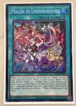 1x (M/NM) Maliss in Underground MP25-EN127 Prismatic Secret Rare 1st Ed. Yugioh - Image 1