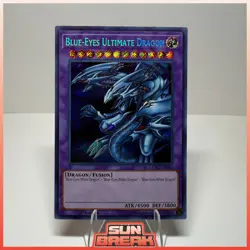 Yugioh! Blue-Eyes Ultimate Dragon LCKC-EN057 Secret Rare Unlimited LP - Image 1