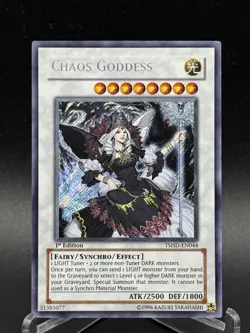 Chaos Goddess 1st Edition Secret Rare TSHD-EN044 Yugioh NM/VLP - Image 1