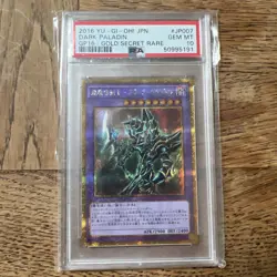 Yu-Gi-Oh Dark Paladin Gold Secret Rare Card GP16-JP007 Psa 10 - Image 1