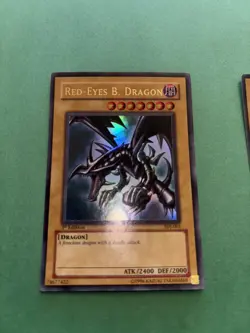 Two: Yu-Gi-Oh! TCG Red-Eyes Black Dragon Joey SDJ-001 Ultra Rare 1st Edition - Image 2