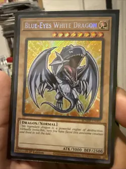 YuGiOh Battles of Legend Monster Mayhem BLMM-EN001 Secret Blue-Eyes White Dragon - Image 1