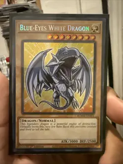 YuGiOh Battles of Legend Monster Mayhem BLMM-EN001 Secret Blue-Eyes White Dragon - Image 2
