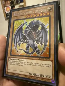 YuGiOh Battles of Legend Monster Mayhem BLMM-EN001 Secret Blue-Eyes White Dragon - Image 3