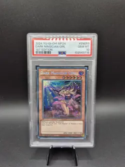 Yu-Gi-Oh PSA 10 Dark Magician Girl, MP24-EN053, 2024 25th Ann. Dueling Tin SR - Image 1