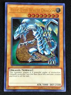 YUGIOH BLUE-EYES WHITE DRAGON LCKC-EN001 ULTRA NM - Image 1