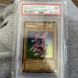 2002 YU-GI-OH! PROMO DDS-DARK DUEL STORIES #004 SEIYARYU PSA 9 - Image 1