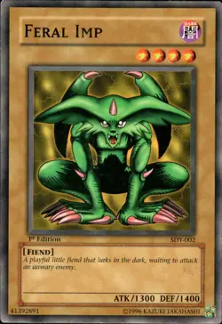 Yu-Gi-Oh TCG Starter Deck: Yugi #SDY-002 Feral Imp 1st Edition Common MP - Image 1