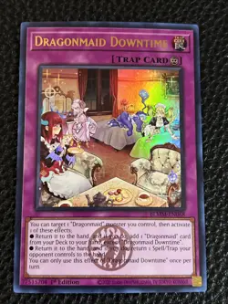 Dragonmaid Downtime BLMM-EN068 Yugioh 1st Ed. Emblazoned (New) Ultra Rare - Image 1