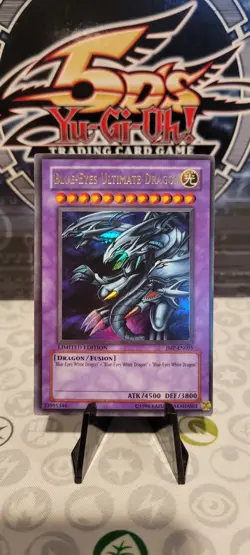 Yu-Gi-Oh! Blue-Eyes Ultimate Dragon JMP-EN005 Limited Ultra Rare NM/Excellent - Image 1