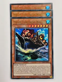 Yu Gi Oh - 3x LED9-EN016 Mega Fortress Whale - Ultra Rare - Image 1